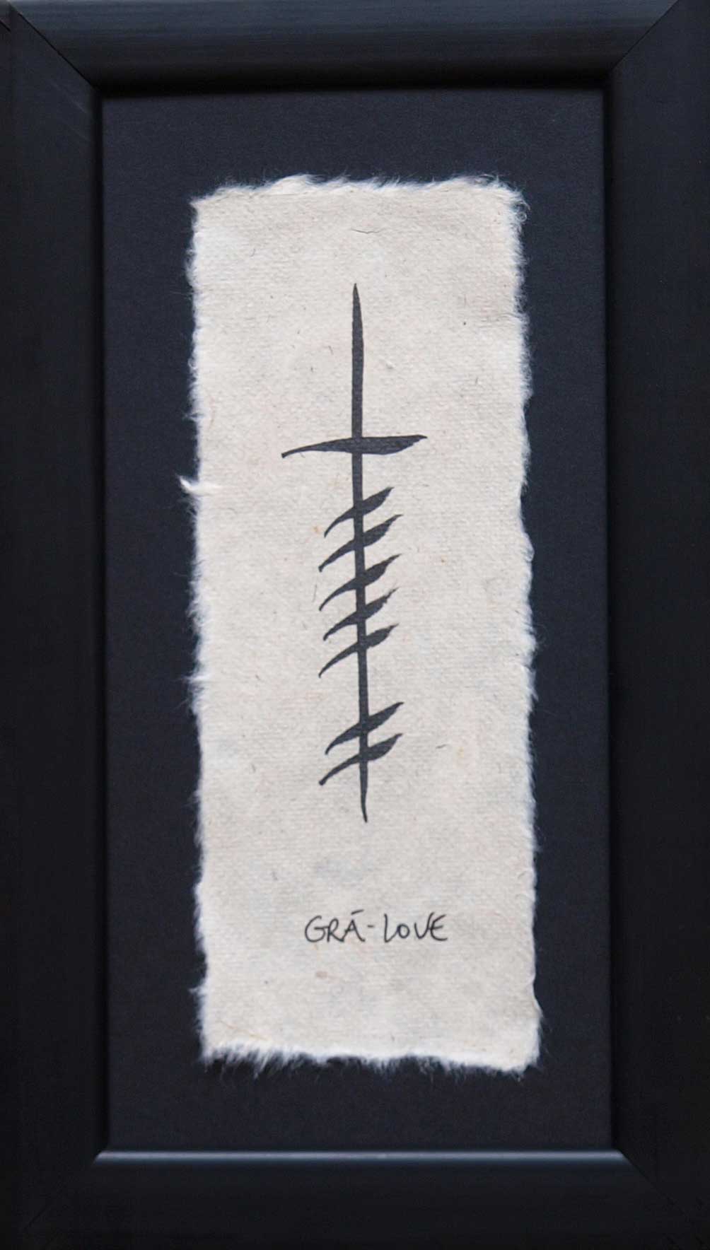 Ogham Plaque Love Grá – Carrick Mór1