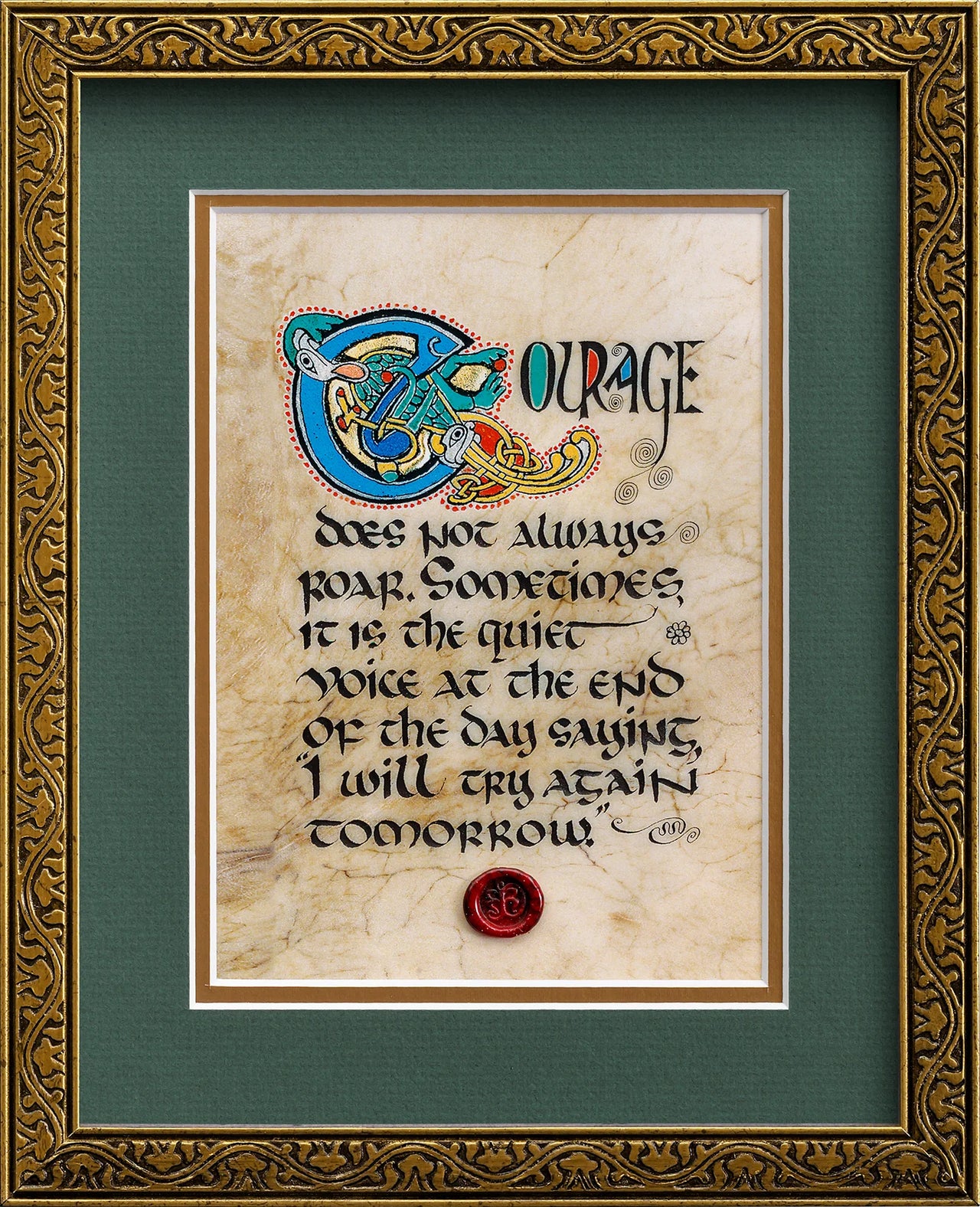 Courage Framed Print