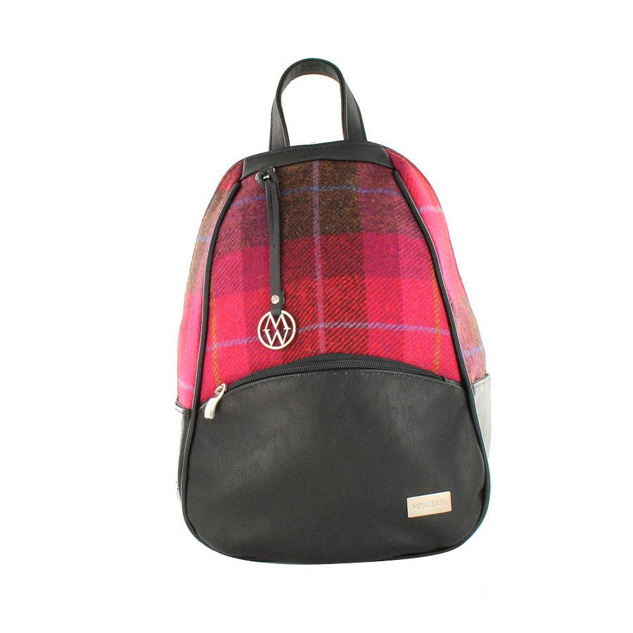 Mucros Weavers of Ireland Plaid Backpack. Mucros Women main image 3