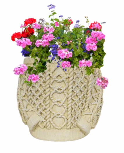 plant pot sweater Aran Sweater Planter – Carrick Mór